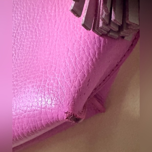 Kate Spade Foster Court Pepper Crossbody Handbag Rouge Pink Very Nice - Picture 7 of 13